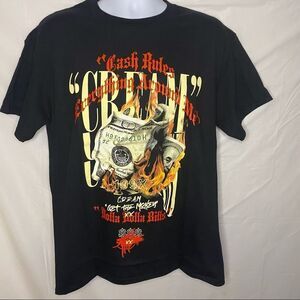 Fashion Nova Men Cash Rules Short Sleeve Tee Size L